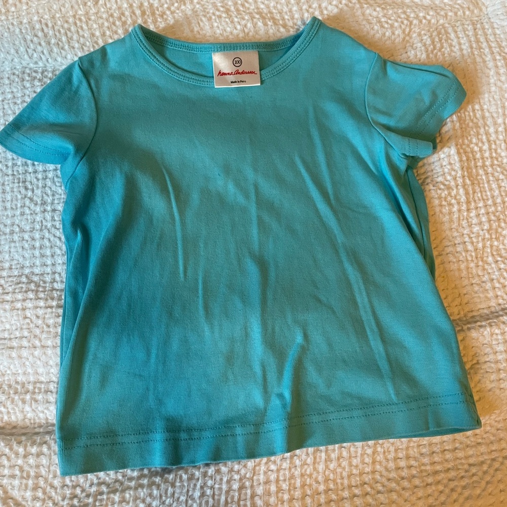 Hanna Andersson Turquoise Pima Cotton Top